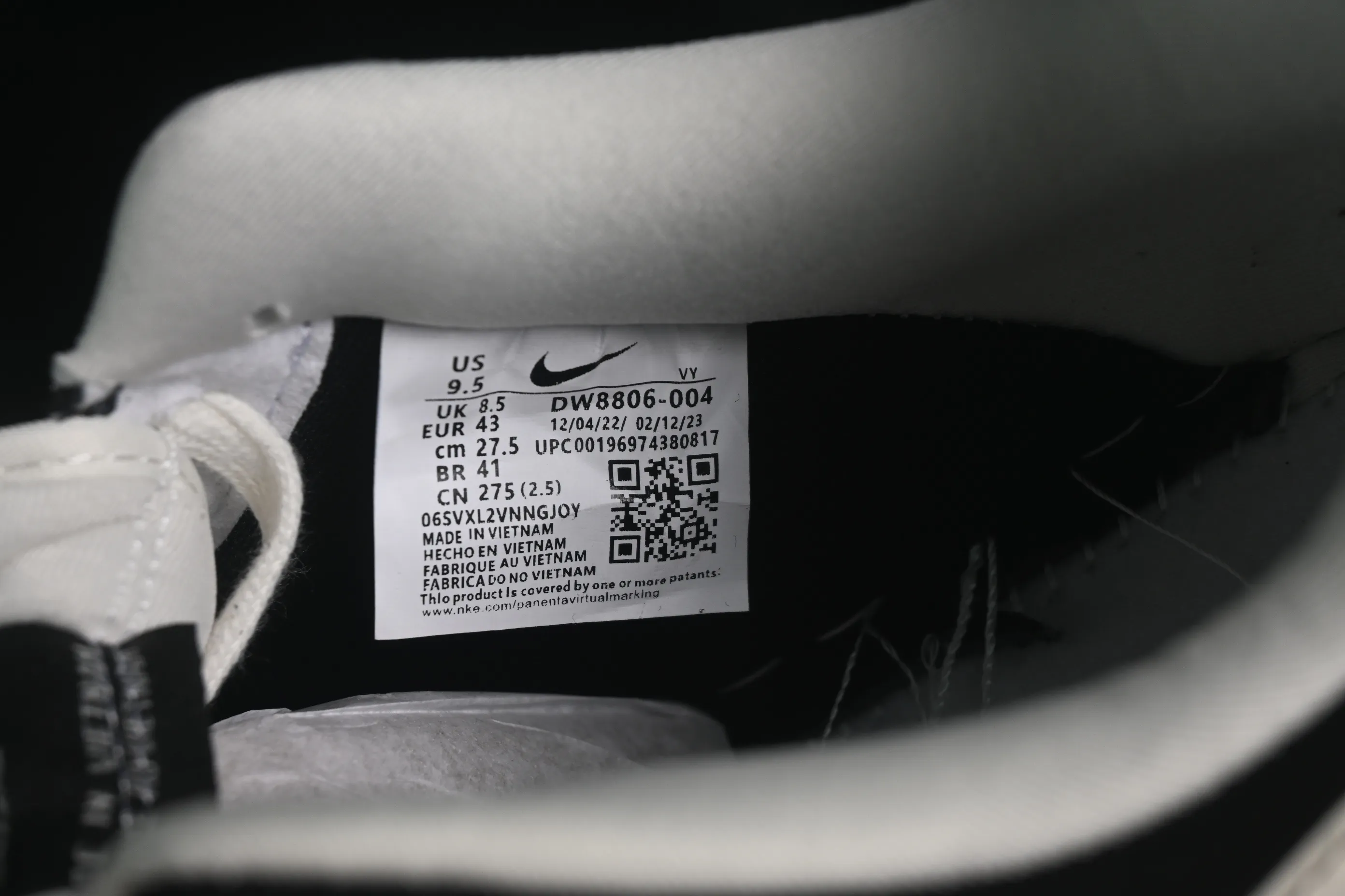 All categories Nk Air Force 1 Air Force series Nk Air Force 1 Low Air Force low-top Nike Air Force 1'07 Low black and white Air Force 1 low-top casual sneakers DW8806-004